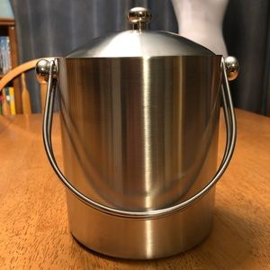 Vintage Stainless Steel Ice Bucket Purse Lunch Pail